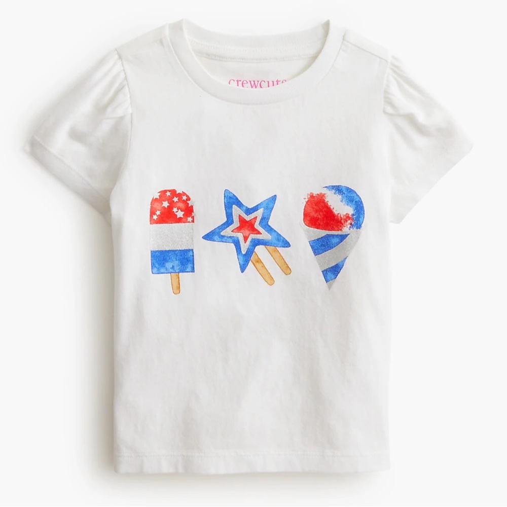 Crewcuts Patriotic Popsicle Tee size 12